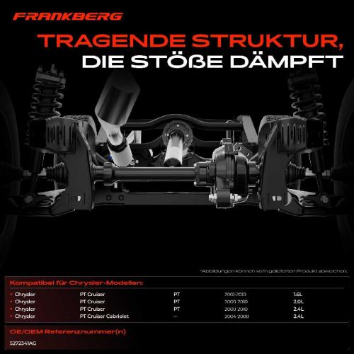1x Achskörper Achsträger Motorträger Vorderachse für Chrysler PT Cruiser Cabriolet PT Bild 1x Achskörper Achsträger Motorträger Vorderachse für Chrysler PT Cruiser Cabriolet PT