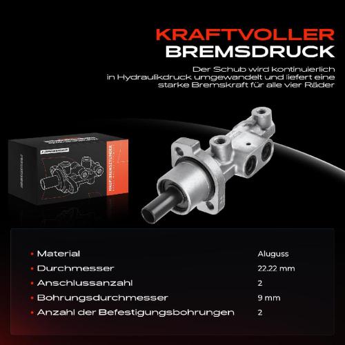 1x Hauptbremszylinder Bremszylinder für Citroën Xsara N1 Peugeot 206 CC 2D 306 7B Bild 1x Hauptbremszylinder Bremszylinder für Citroën Xsara N1 Peugeot 206 CC 2D 306 7B