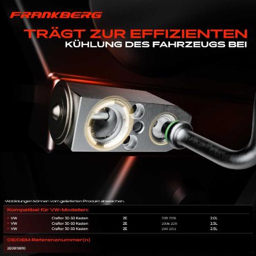 1x Expansionsventil Klimaanlage für VW Crafter 30-50 Kasten 2E 2006-2016 2.0L 2.5L Bild 1x Expansionsventil Klimaanlage für VW Crafter 30-50 Kasten 2E 2006-2016 2.0L 2.5L