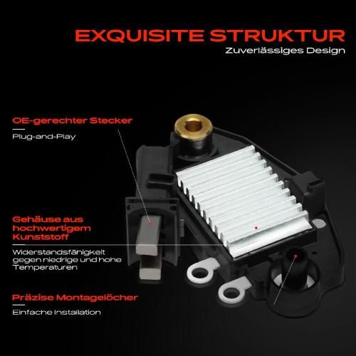 1x Lichtmaschinenregler Generatorregler für VW Bora Renault Twingo I Megane Scenic Cabriolet Bild 1x Lichtmaschinenregler Generatorregler für VW Bora Renault Twingo I Megane Scenic Cabriolet