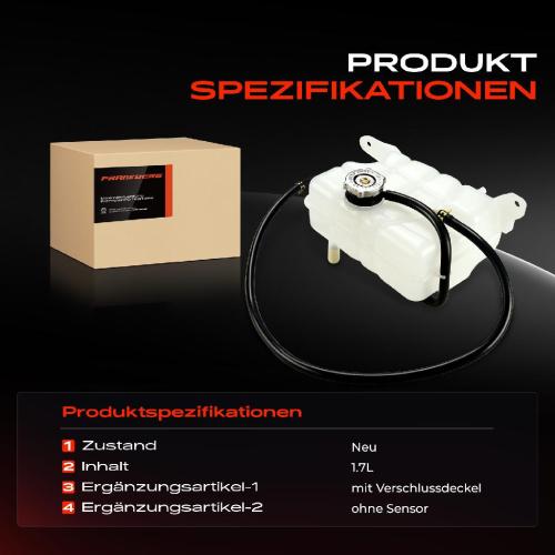 1x Ausgleichsbehälter Kühlmittelbehälter für Jeep Cherokee KJ Liberty 2002-2006 3.7L Bild 1x Ausgleichsbehälter Kühlmittelbehälter für Jeep Cherokee KJ Liberty 2002-2006 3.7L