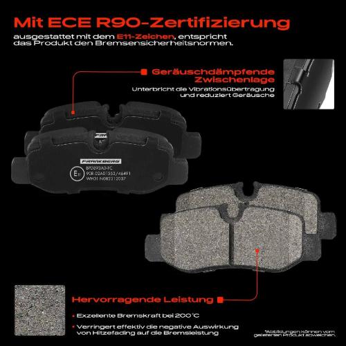 4x Bremsbeläge Hinterachse für Mercedes-Benz Marco Polo Camper Vito Kasten W447 2014-2025 Bild 4x Bremsbeläge Hinterachse für Mercedes-Benz Marco Polo Camper Vito Kasten W447 2014-2025