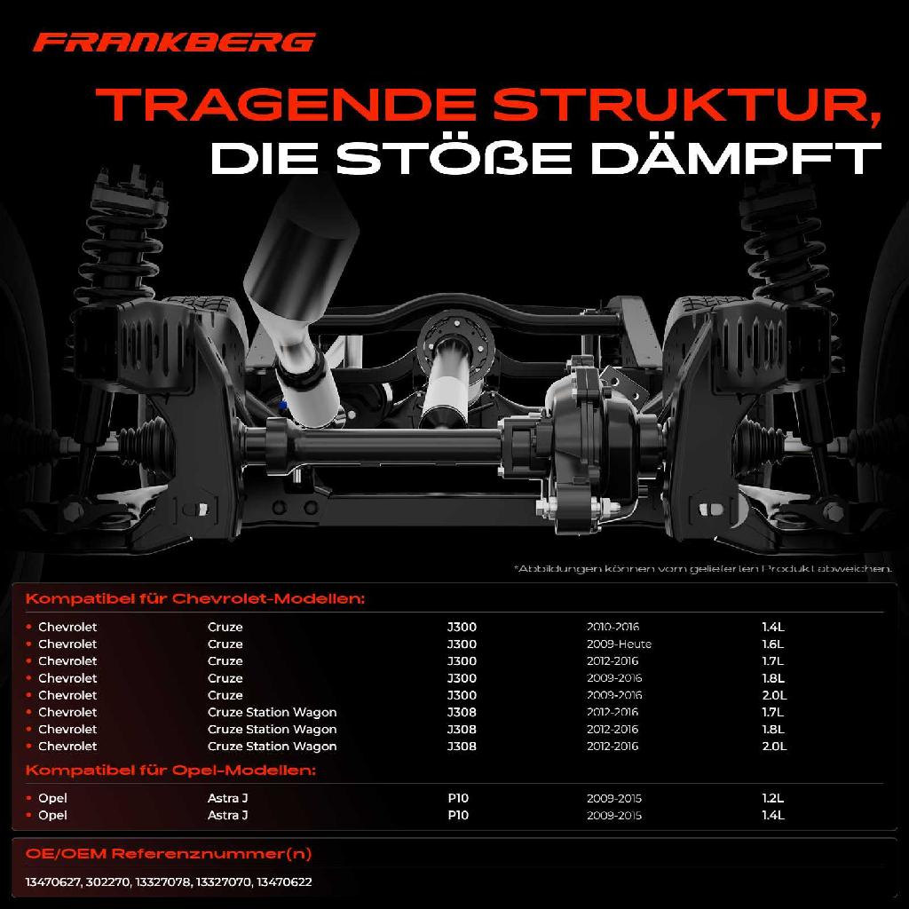 1x Achskörper Achsträger Motorträger Vorderachse für Chevrolet Cruze Opel Astra J Corsa Tigra Zafira
