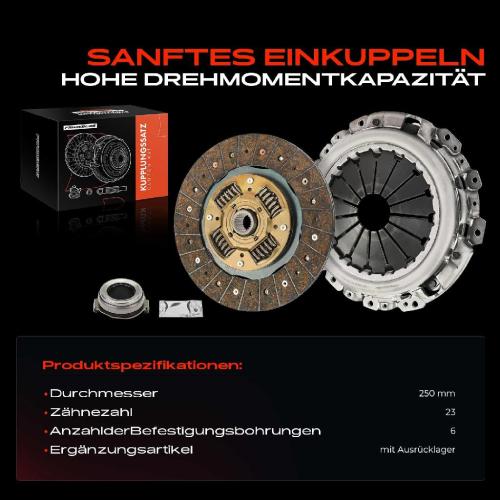 Frankberg 1x Kupplungssatz für Mazda 6 Hatchback GH 6 Kombi 6 Stufenheck 2.2L Bild Frankberg 1x Kupplungssatz für Mazda 6 Hatchback GH 6 Kombi 6 Stufenheck 2.2L
