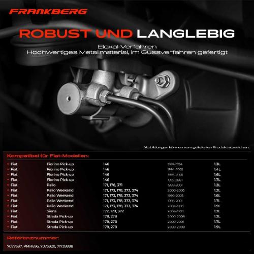 1x Hauptbremszylinder Bremszylinder für Fiat Fiorino Palio Siena Strada Bild 1x Hauptbremszylinder Bremszylinder für Fiat Fiorino Palio Siena Strada