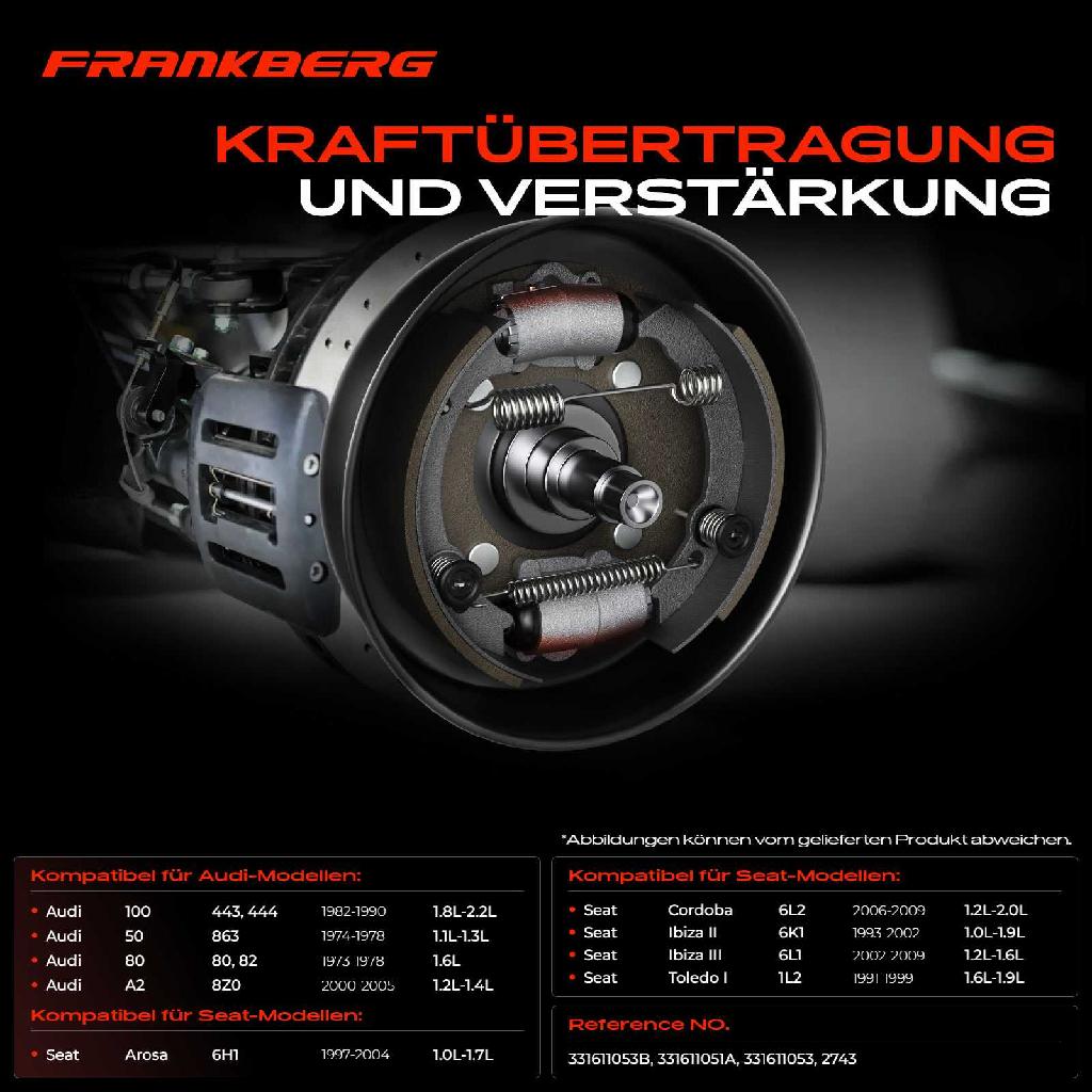 2x Radbremszylinder Hinten für VW Golf I Passat Audi 80 90 Seat