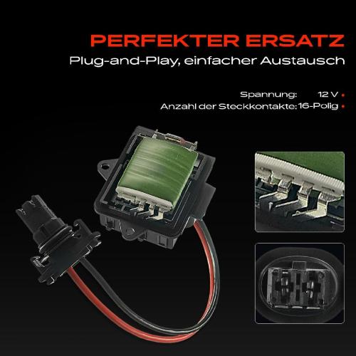 1x Widerstand Vorwiderstand Gebläsemotor für Renault Clio 2 II Kasten/Schrägheck Bild 1x Widerstand Vorwiderstand Gebläsemotor für Renault Clio 2 II Kasten/Schrägheck
