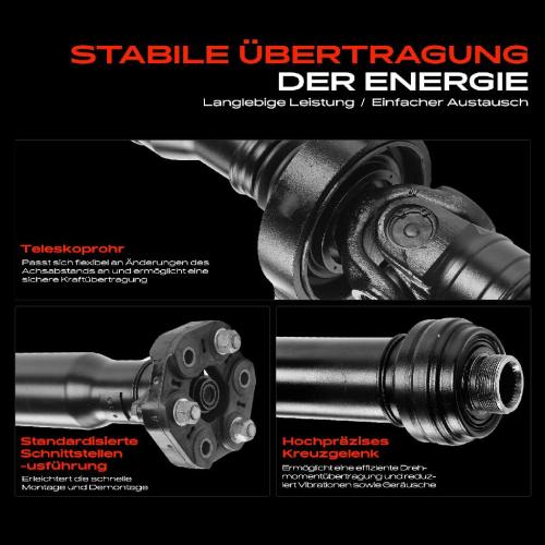 1x Kardanwelle Gelenkwelle Hinterachse für BMW X5 E70 X6 E71 E72 3.0L 4.4L 2007-2014 Bild 1x Kardanwelle Gelenkwelle Hinterachse für BMW X5 E70 X6 E71 E72 3.0L 4.4L 2007-2014