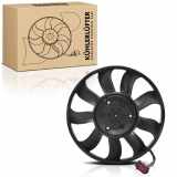 Frankberg 1x Motorkühller Einfachlüfter ohne Kühlerlüfterrahmen VW Touareg Audi A4 A5 A6 A7 A8 Q7 Q8 8W