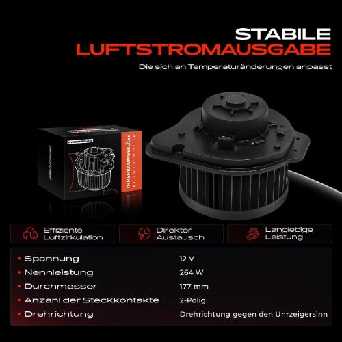 Frankberg 1x Gebläsemotor Innenraumgebläse für Volvo C70 I S70 V70 I P80 XC70 Bild Frankberg 1x Gebläsemotor Innenraumgebläse für Volvo C70 I S70 V70 I P80 XC70