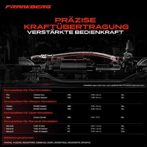 1x Seilzug Feststellbremse Hinterachse rechts für Opel Vivaro B X82 Fiat Talento Renault Bild 1x Seilzug Feststellbremse Hinterachse rechts für Opel Vivaro B X82 Fiat Talento Renault