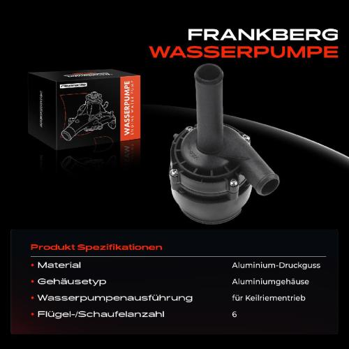 Frankberg 1x Wasserpumpe Kühlwasserpumpe für KIA Shuma FB Carens II FJ Rio DC 1.5L 1.6L Bild Frankberg 1x Wasserpumpe Kühlwasserpumpe für KIA Shuma FB Carens II FJ Rio DC 1.5L 1.6L