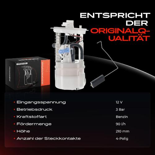 1x Kraftstoffpumpe für Citroën Nemo Kasten Kombi Fiat Fiorino Kasten/MPV Qubo Peugeot Bipper Tepee Bild 1x Kraftstoffpumpe für Citroën Nemo Kasten Kombi Fiat Fiorino Kasten/MPV Qubo Peugeot Bipper Tepee
