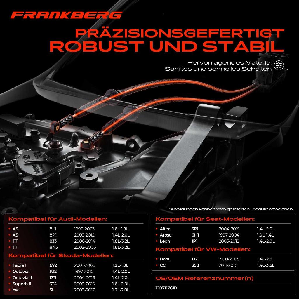 1x Seilzug Schaltgetriebe für VW Golf IV V Audi A1 A3 Skoda Fabia Seat Leon Ibiza V