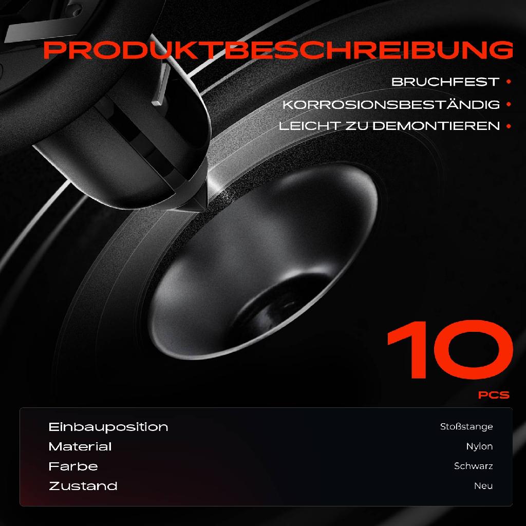 10x Befestigungsclips Stoßstange für Nissan Armada Pathfinder III Infiniti QX56
