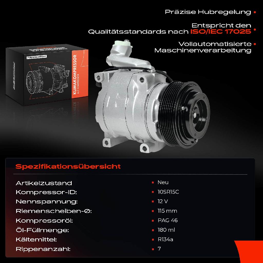 1x Klimakompressor für Honda CR-V III RE 2.2L 2007-2009