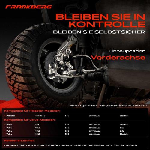 2x Spurstangenkopf Vorderachse für Polestar Polestar 2 534 Volvo C40 539 XC40 536 1.5L 2.0L Bj ab 2017 Bild 2x Spurstangenkopf Vorderachse für Polestar Polestar 2 534 Volvo C40 539 XC40 536 1.5L 2.0L Bj ab 2017