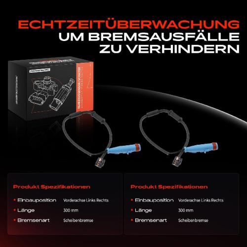 Frankberg 2x Warnkontakt Bremsbelagverschleiß Vorderachse für Opel Astra G F08 Astra H L48 L08 Signum Vectra C Zafira Bild Frankberg 2x Warnkontakt Bremsbelagverschleiß Vorderachse für Opel Astra G F08 Astra H L48 L08 Signum Vectra C Zafira