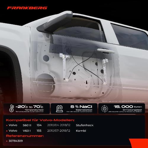 1x Fensterheber Hinten Rechts für Volvo S60 134 2010-2018 Bild 1x Fensterheber Hinten Rechts für Volvo S60 134 2010-2018