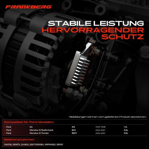 1x Lichtmaschinenregler Generatorregler für Ford KA Mondeo III Stufenheck 2002-2008 Bild 1x Lichtmaschinenregler Generatorregler für Ford KA Mondeo III Stufenheck 2002-2008