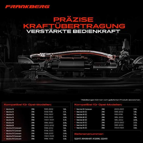 2x Seilzug Feststellbremse Hinterachse beidseitig für Opel Vectra B CC Caravan J96 Bild 2x Seilzug Feststellbremse Hinterachse beidseitig für Opel Vectra B CC Caravan J96