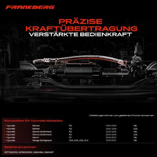 2x Seilzug Feststellbremse Hinterachse beidseitig für Hyundai Elantra XD Matrix FC 2000-2006 Bild 2x Seilzug Feststellbremse Hinterachse beidseitig für Hyundai Elantra XD Matrix FC 2000-2006