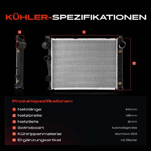 1x Kühler Wasserkühler Motorkühler für Mercedes-Benz S-Klasse W220 S 280 320 Bild 1x Kühler Wasserkühler Motorkühler für Mercedes-Benz S-Klasse W220 S 280 320