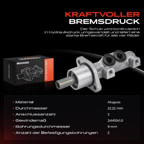 1x Hauptbremszylinder Bremszylinder für Citroën ZX N2 Break 1991-1999 1.1L-2.0L Bild 1x Hauptbremszylinder Bremszylinder für Citroën ZX N2 Break 1991-1999 1.1L-2.0L