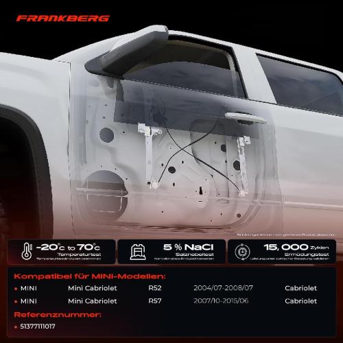 1x Fensterheber Hinten Links für MINI R52 Cooper S R57 Cooper Bild 1x Fensterheber Hinten Links für MINI R52 Cooper S R57 Cooper