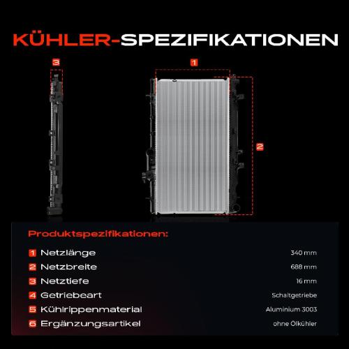1x Kühler Wasserkühler Motorkühler für Subaru Legacy 3 Outback BE BH Bild 1x Kühler Wasserkühler Motorkühler für Subaru Legacy 3 Outback BE BH