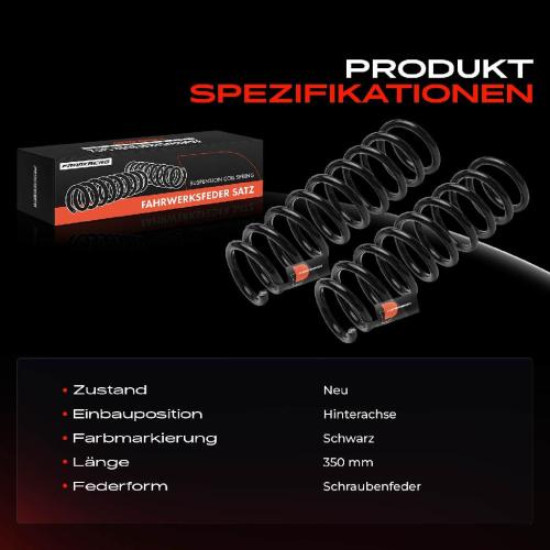 Frankberg 2x Fahrwerksfeder Hinterachse für Hyundai i30 GD Kombi KIA Cee'D Sportswagon JD 2012-2018 Bild Frankberg 2x Fahrwerksfeder Hinterachse für Hyundai i30 GD Kombi KIA Cee'D Sportswagon JD 2012-2018