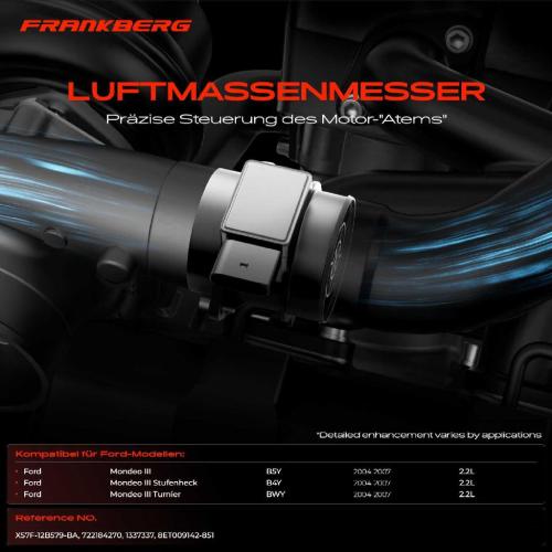 1x Luftmassenmesser für Ford Mondeo III B5Y Mondeo III Stufenheck B4Y Mondeo III Turnier BWY Bild 1x Luftmassenmesser für Ford Mondeo III B5Y Mondeo III Stufenheck B4Y Mondeo III Turnier BWY