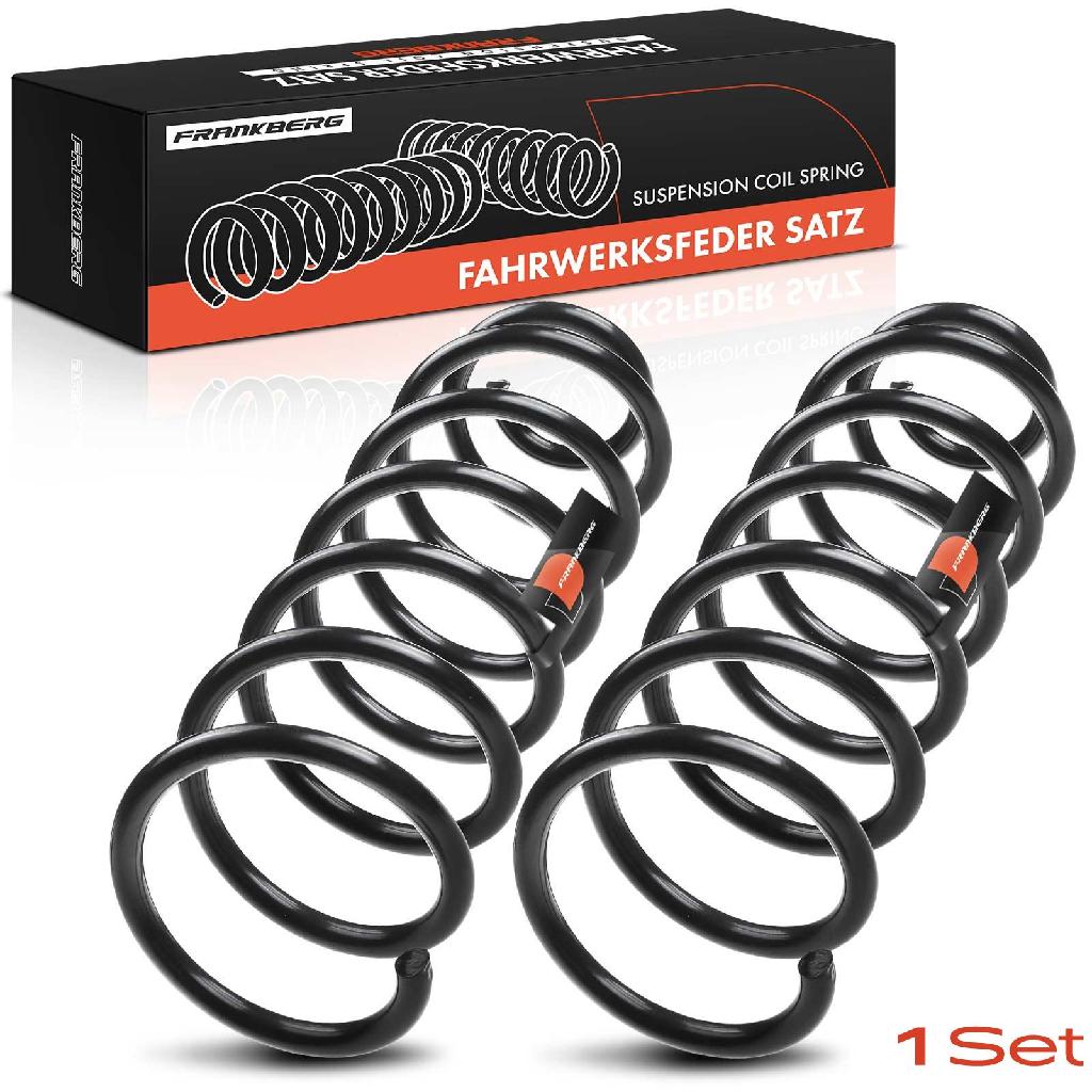 Frankberg 2x Fahrwerksfeder Hinterachse für Citroën Nemo Kombi Peugeot Bipper Tepee 1.2L 1.4L Bj ab 2009