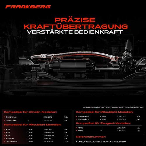 1x Seilzug Feststellbremse Hinterachse links für Citroën C4 Mitsubishi ASX Peugeot 4008 Bild 1x Seilzug Feststellbremse Hinterachse links für Citroën C4 Mitsubishi ASX Peugeot 4008