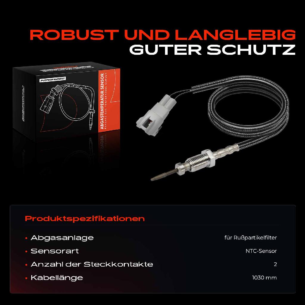 1x Abgastemperatursensor für Suzuki Grand Vitara II JT TD TE 1.9L 2005-2015