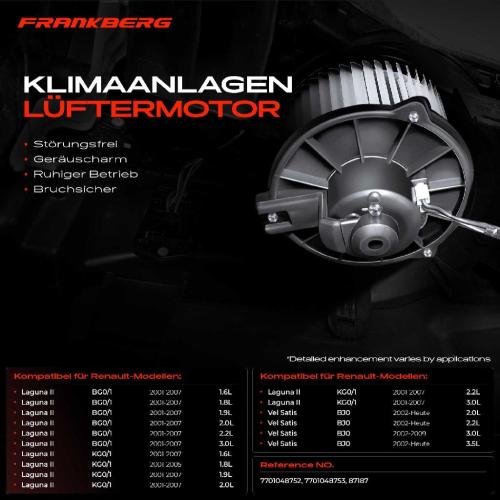 1x Gebläsemotor Innenraumgebläse für Renault Laguna II BG0/1 KG0/1 Vel Satis BJ0 Bild 1x Gebläsemotor Innenraumgebläse für Renault Laguna II BG0/1 KG0/1 Vel Satis BJ0