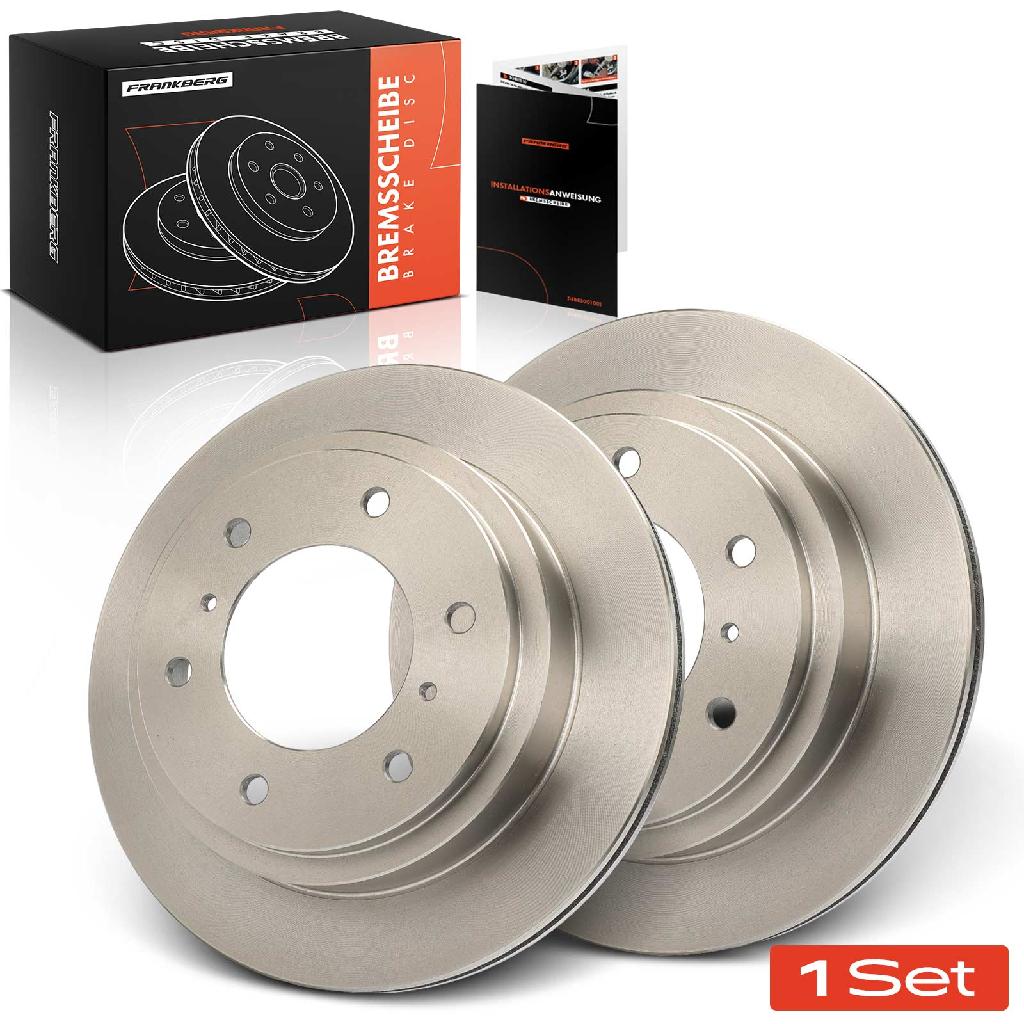 2x Bremsscheiben Hinterachse für Mitsubishi Pajero II III Canvas Top IV Van Klasseic Bj ab 2000