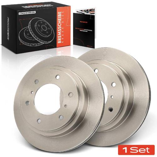 2x Bremsscheiben Hinterachse für Mitsubishi Pajero II III Canvas Top IV Van Klasseic Bj ab 2000 Bild 2x Bremsscheiben Hinterachse für Mitsubishi Pajero II III Canvas Top IV Van Klasseic Bj ab 2000