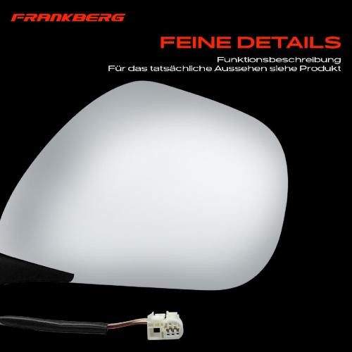 Frankberg 1x Außenspiegel Links für Toyota Land Cruiser Prado J12 3.0L 4.0L 2002-2010 Bild Frankberg 1x Außenspiegel Links für Toyota Land Cruiser Prado J12 3.0L 4.0L 2002-2010