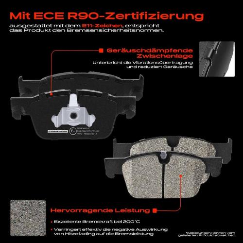 Frankberg 4x Bremsbeläge Vorderachse für Volvo S60 III S90 II V60 Cross Country V90 Kombi XC60 2016-2025 Bild Frankberg 4x Bremsbeläge Vorderachse für Volvo S60 III S90 II V60 Cross Country V90 Kombi XC60 2016-2025