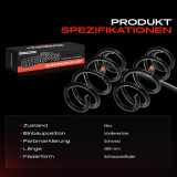 2x Fahrwerksfeder Vorderachse für Audi A4 8K B8 A5 8T3 8F7 8TA A6 C7 A7 4GA