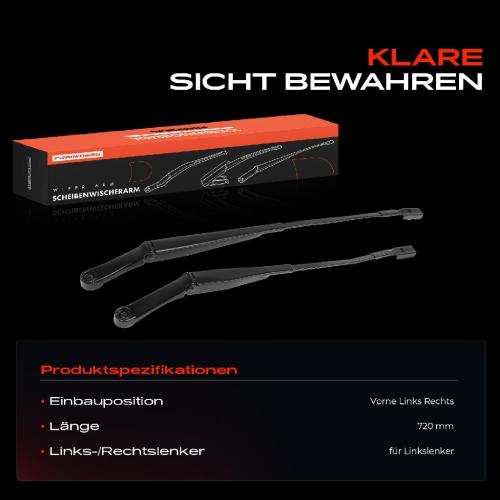 2x Wischerarm Scheibenwischer Vorne für Audi Q3 8UB 8UG 2.5L 2015-2018 Bild 2x Wischerarm Scheibenwischer Vorne für Audi Q3 8UB 8UG 2.5L 2015-2018