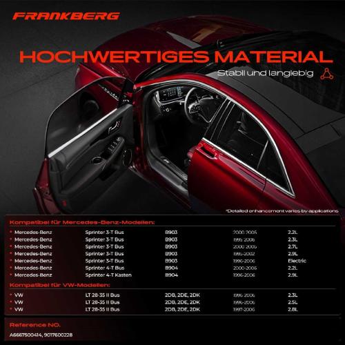 Frankberg 1x Türfeststeller Türfangband Türstopper Hinten für Mercedes-Benz Sprinter 2-T Bus Kasten B901 Bild Frankberg 1x Türfeststeller Türfangband Türstopper Hinten für Mercedes-Benz Sprinter 2-T Bus Kasten B901