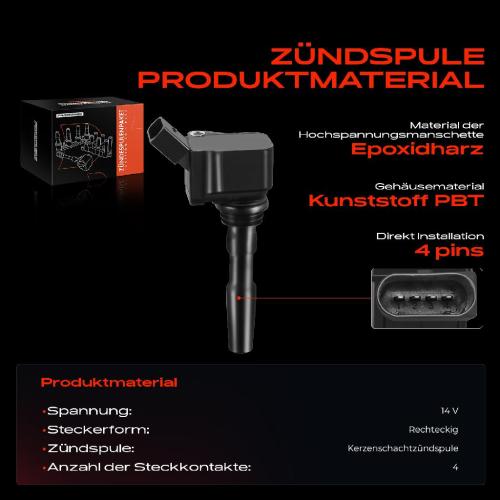 1x Zündmodul Zündspule für VW Golf Sportsvan VII Variant Passat T-Cross Caddy Alltrack MPV Load UP Tiguan Bild 1x Zündmodul Zündspule für VW Golf Sportsvan VII Variant Passat T-Cross Caddy Alltrack MPV Load UP Tiguan