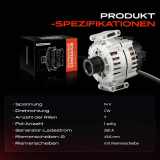 1x Lichtmaschine Generator für Mercedes-Benz W213 S213 X166 W166 C292 3.0L