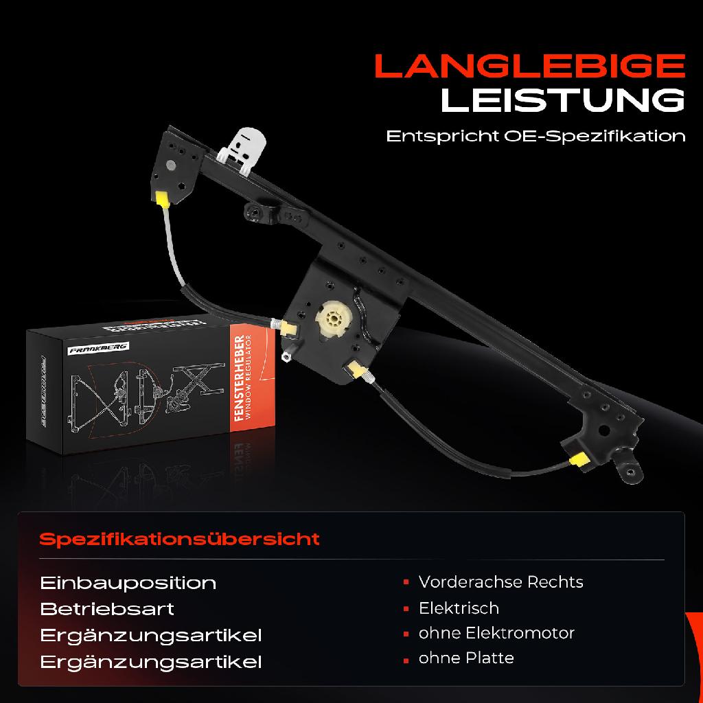 1x Fensterheber Vorne Rechts für Renault Grand Scénic II