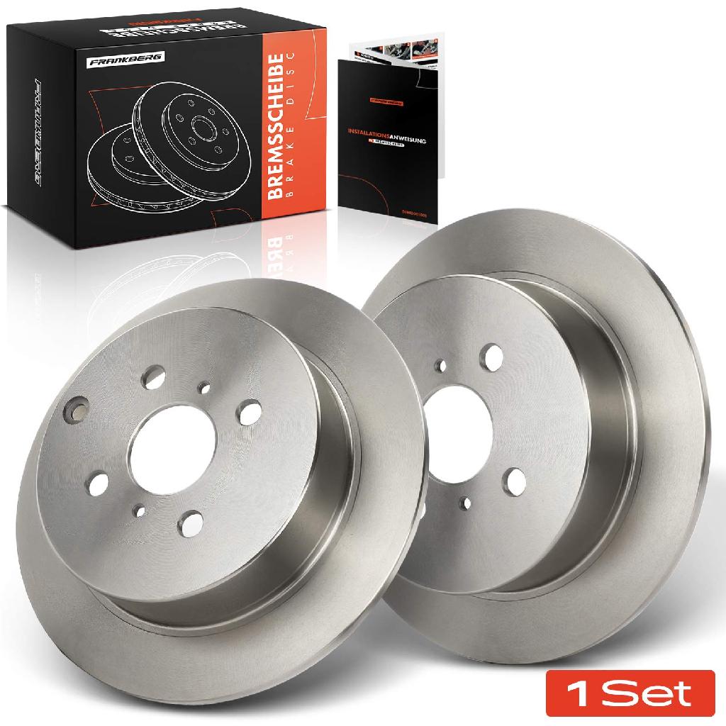 2x Bremsscheiben Hinterachse für Toyota Corolla Kombi Liftback Stufenheck Verso Prius Yaris Van
