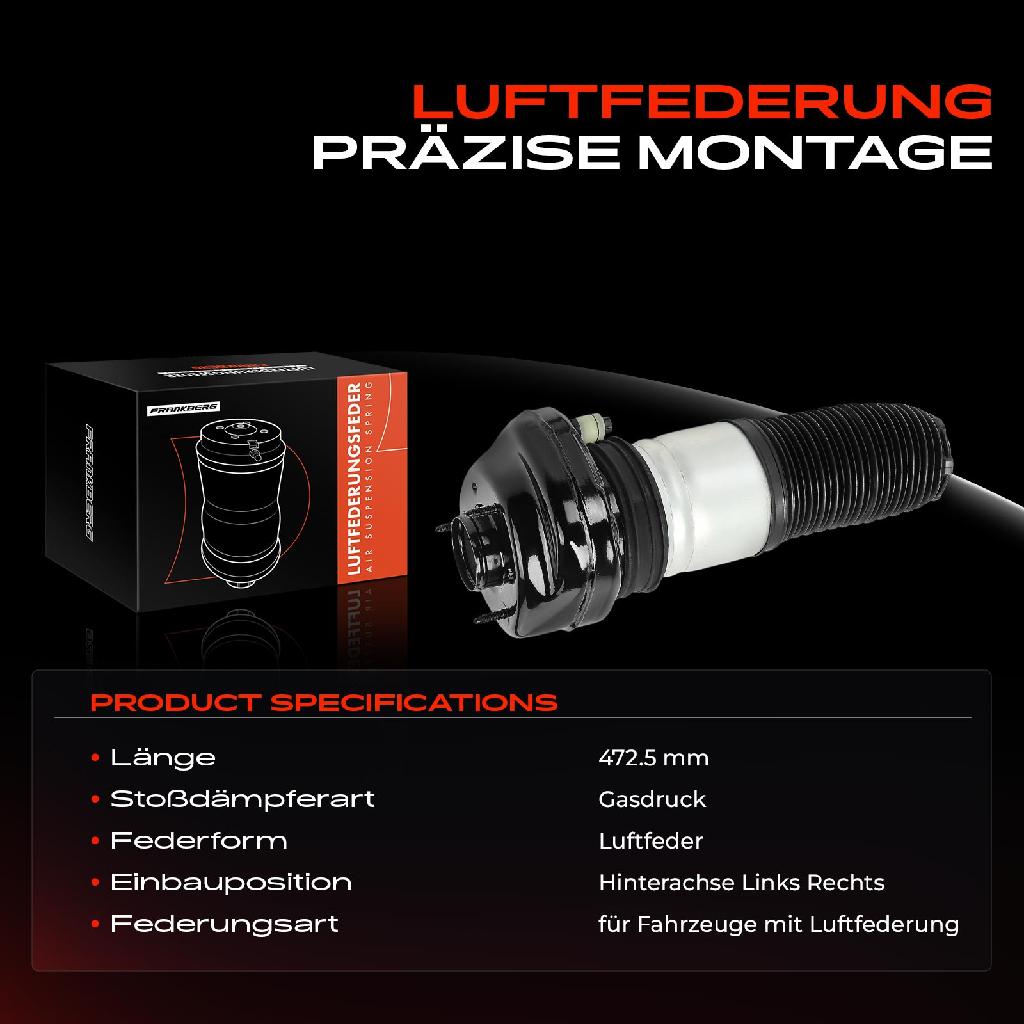 1x Luftfeder Fahrwerk Hinterachse Links Rechts für BMW 7er G11 G12 2015-2020