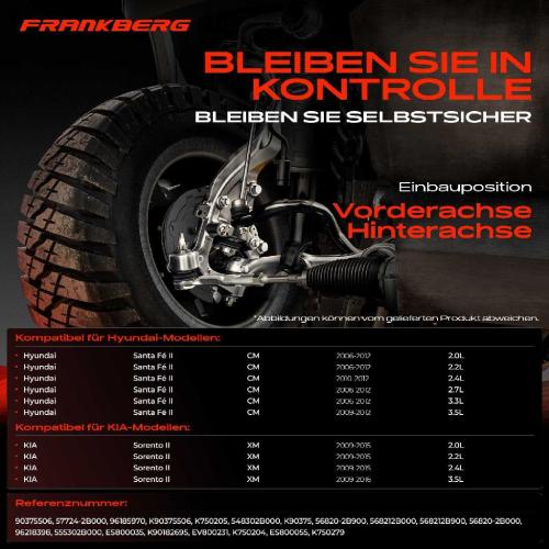 1x Querlenker Satz Vorderachse für Hyundai Santa Fé II KIA Sorento 2.0L 2.2L 2.4L 2.7L 3.3L 3.5L 2006-2016 Bild 1x Querlenker Satz Vorderachse für Hyundai Santa Fé II KIA Sorento 2.0L 2.2L 2.4L 2.7L 3.3L 3.5L 2006-2016