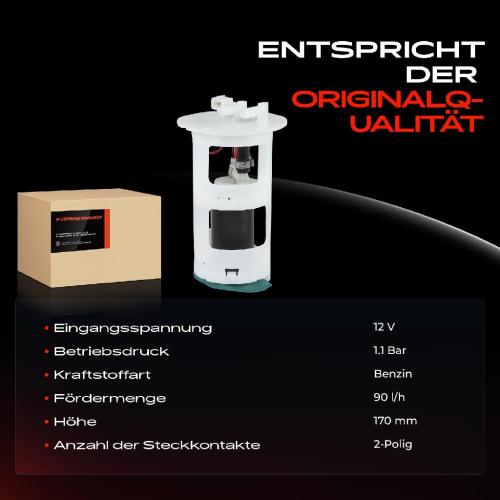 1x Kraftstoffpumpe für Citroën AX Peugeot 205 I Cabriolet II 1.0L 1.1L 1.4L 1.6L 1988-1998 Bild 1x Kraftstoffpumpe für Citroën AX Peugeot 205 I Cabriolet II 1.0L 1.1L 1.4L 1.6L 1988-1998